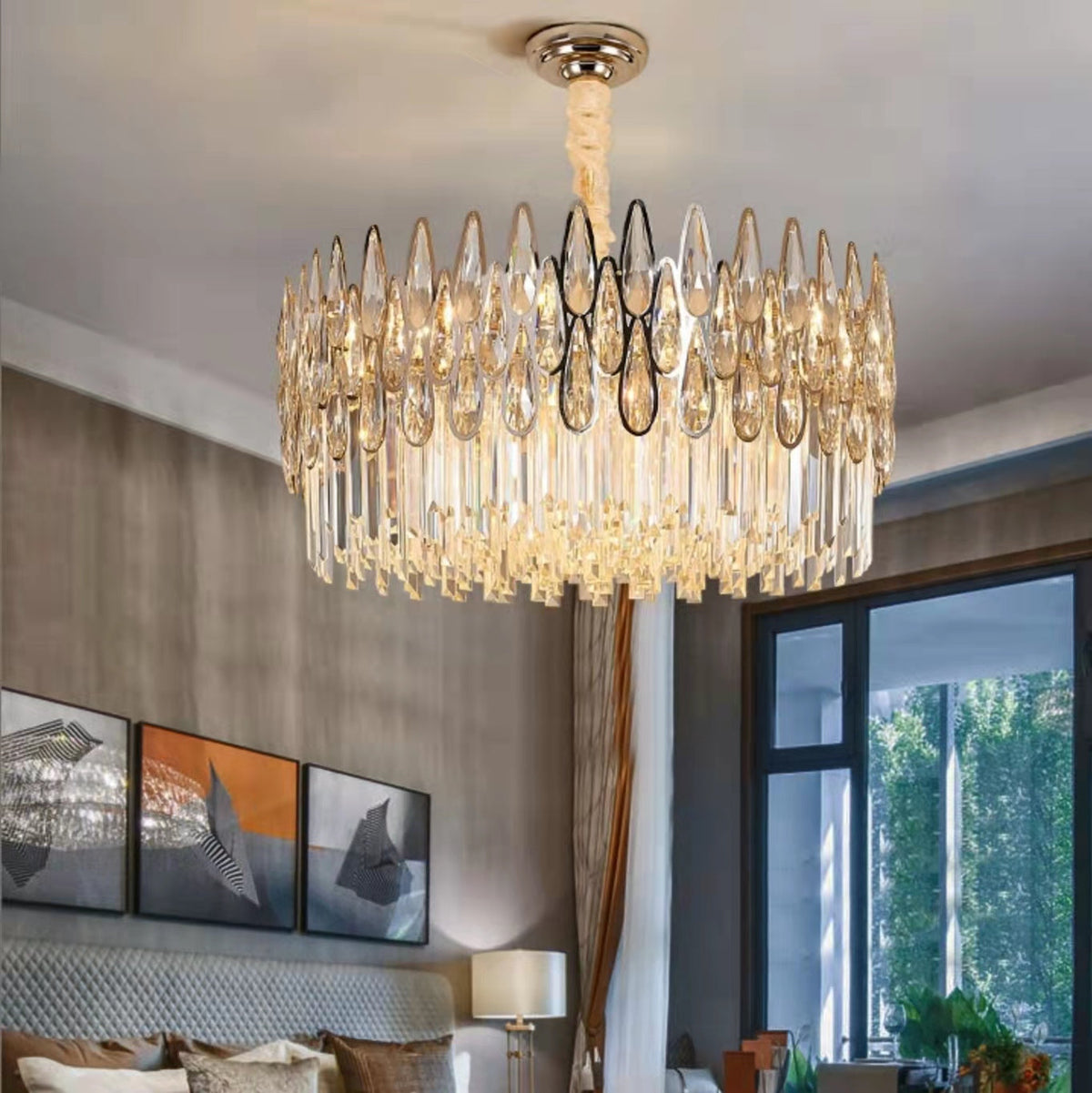 New Arrival Crystal Chandelier Modern Living Room Ceiling Light