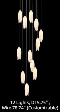New Arrival Elegant Flower Chandelier For Foyer/ Staircase