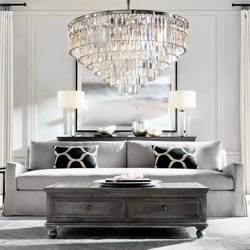 1920s Odeen Round Chandelier - cyranlighting