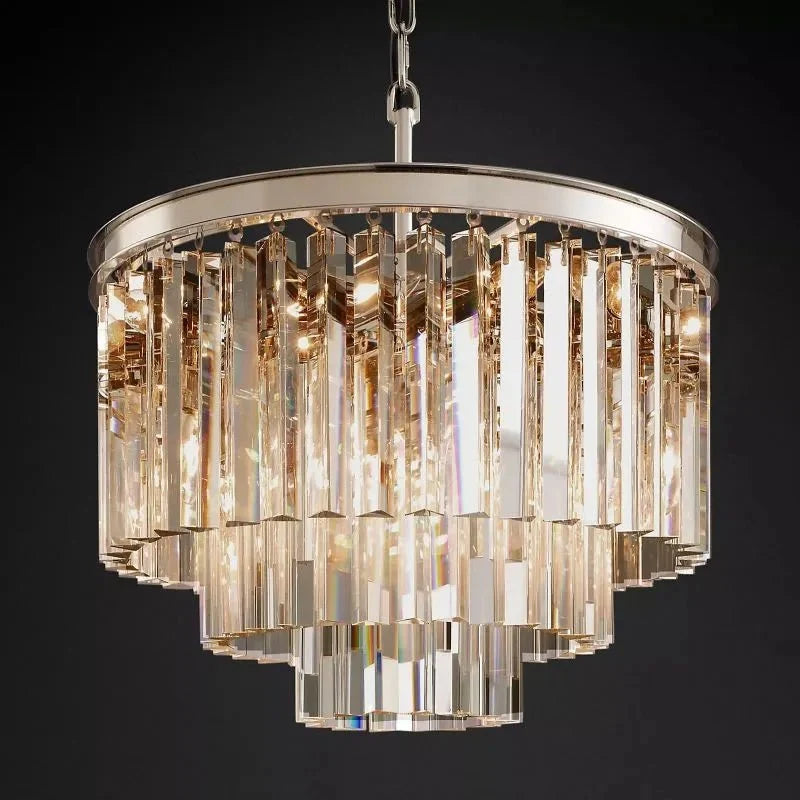 1920s Odeen Round Chandelier - cyranlighting