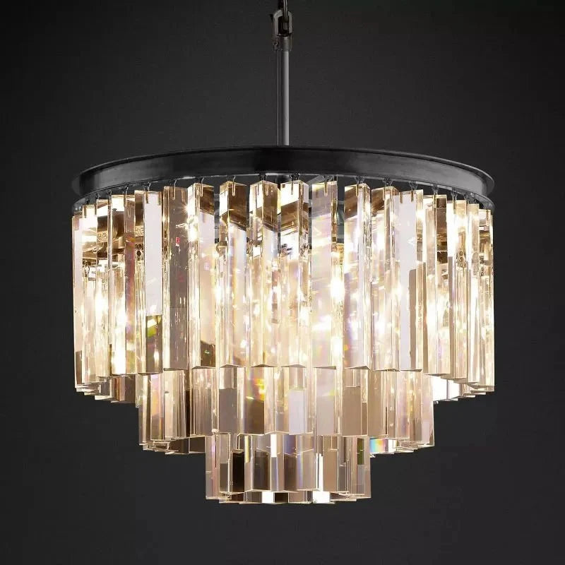 1920s Odeen Round Chandelier - cyranlighting