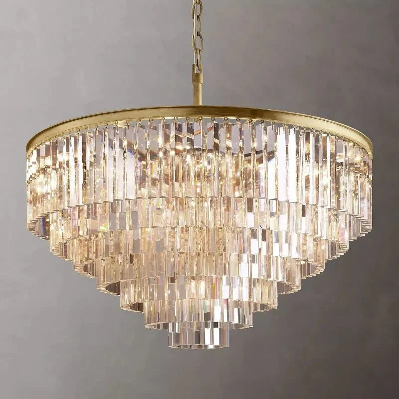 1920s Odeen Round Chandelier - cyranlighting