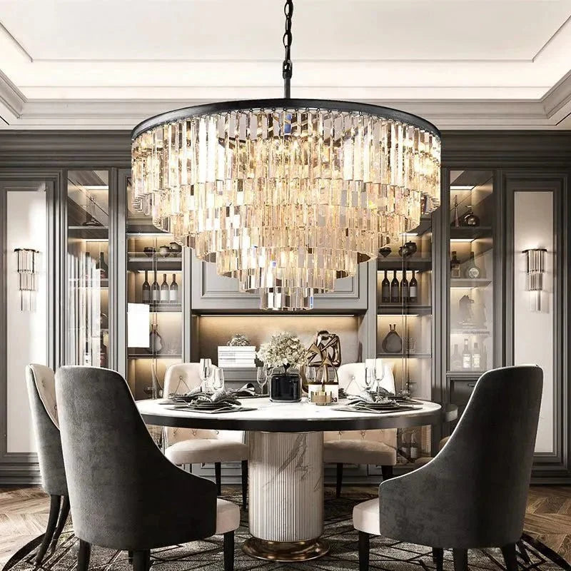 1920s Odeen Round Chandelier - cyranlighting