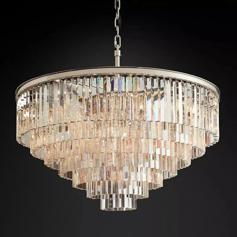 1920s Odeen Round Chandelier - cyranlighting