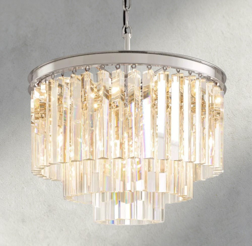 1920s Round Chandelier 20", 32", 44" - cyranlighting