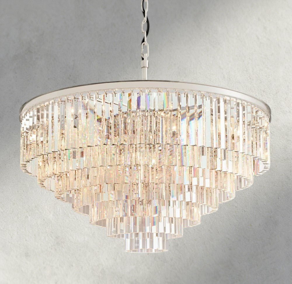 1920s Round Chandelier 20", 32", 44" - cyranlighting