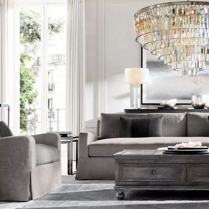 1920 Avelora Round Chandelier 44"