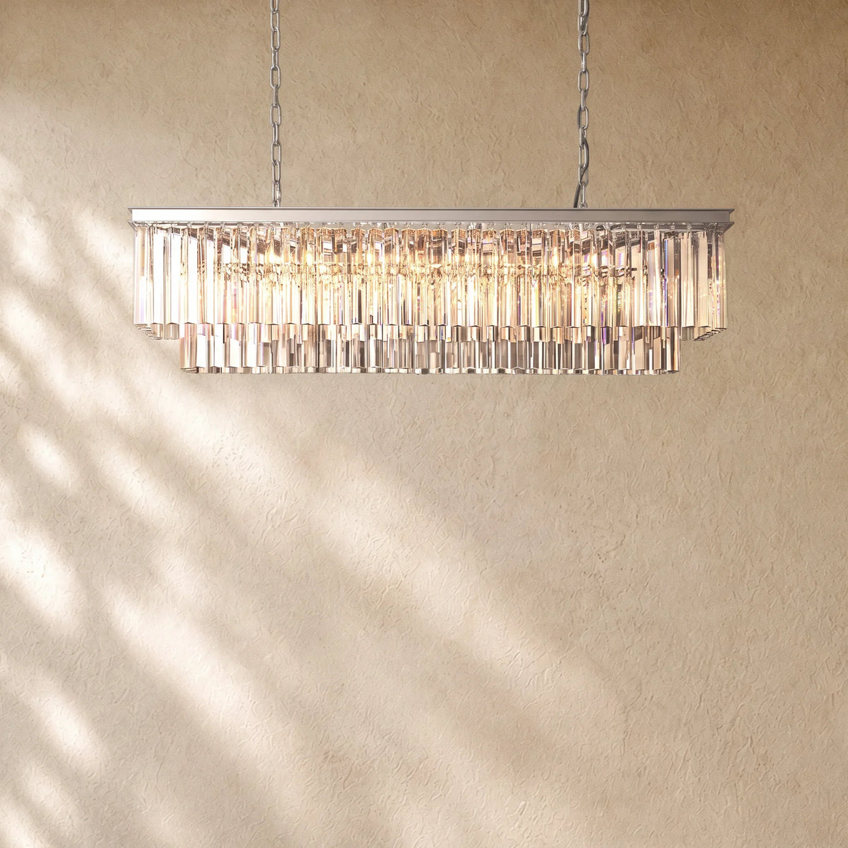 1920s Rectangular Chandelier 40" 49" 59"