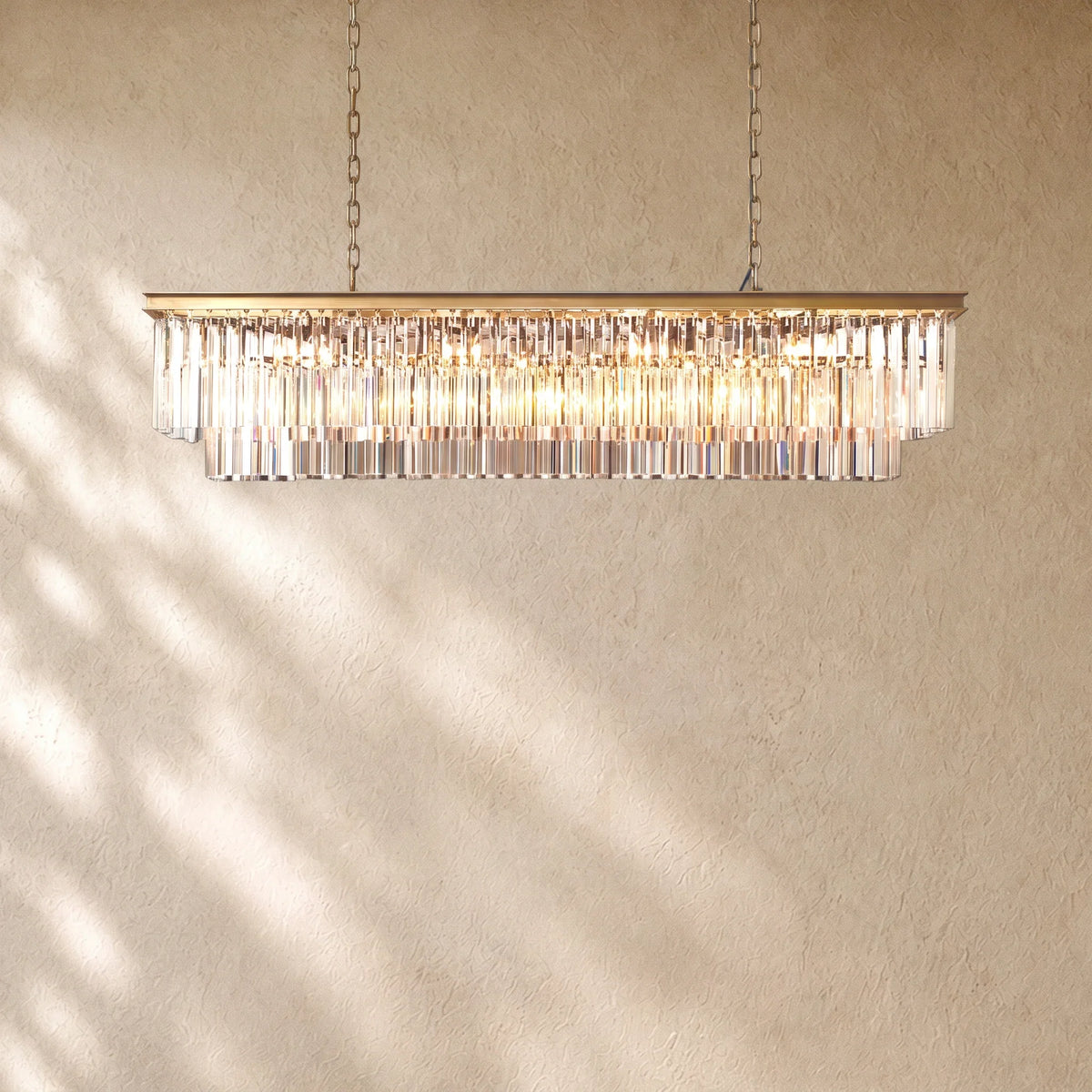 1920s Rectangular Chandelier 40" 49" 59"