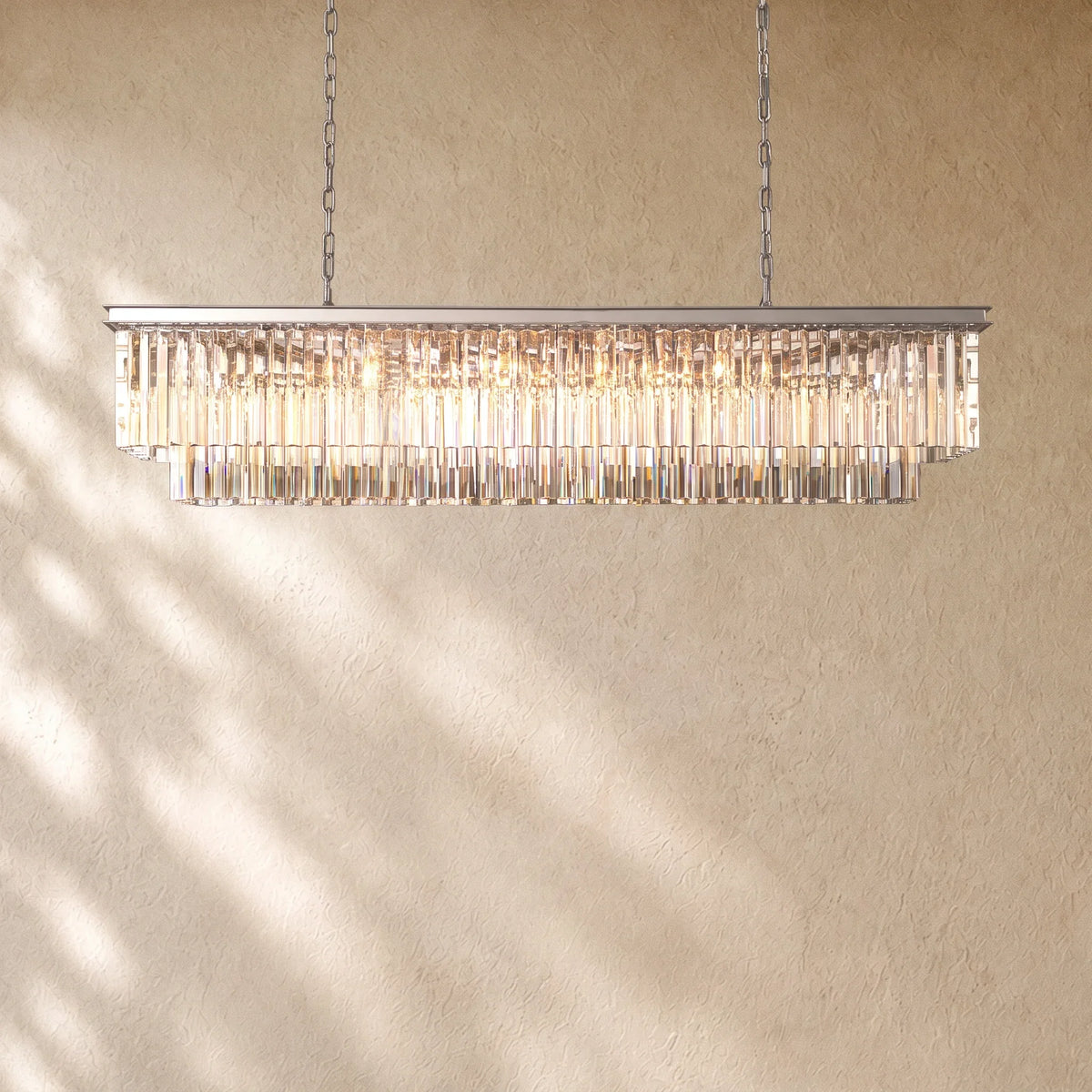 1920s Rectangular Chandelier 40" 49" 59"
