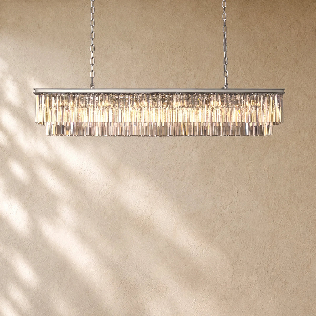 1920s Rectangular Chandelier 40" 49" 59"