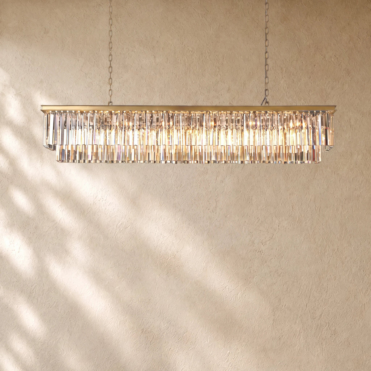 1920s Rectangular Chandelier 40" 49" 59"
