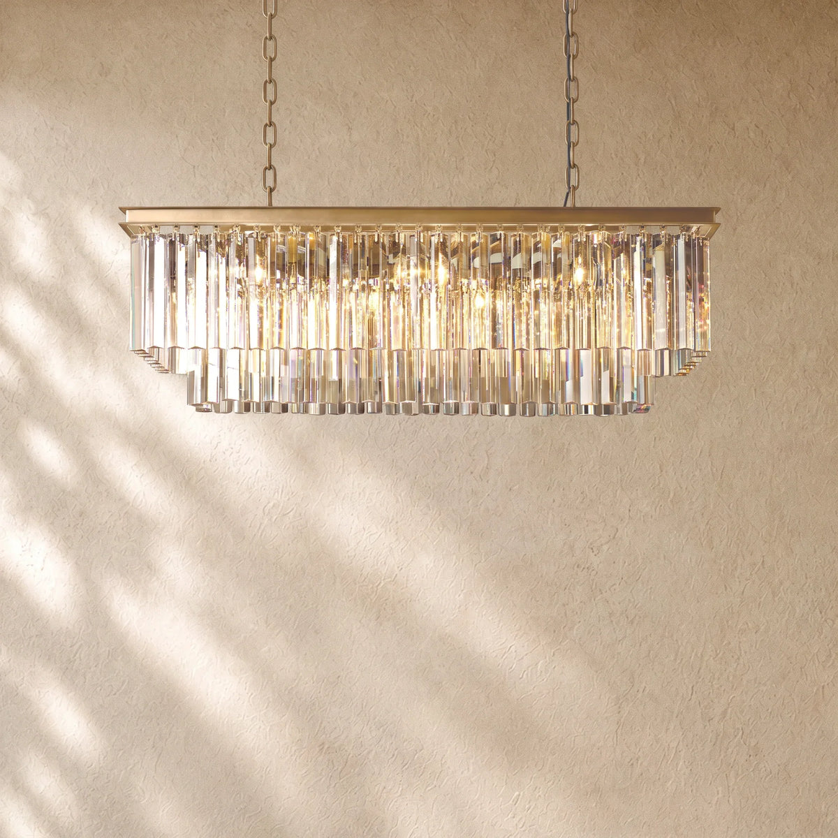 1920s Rectangular Chandelier 40" 49" 59"