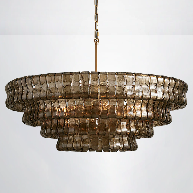 Callista 4/5-Tier Glass Round Chandelier