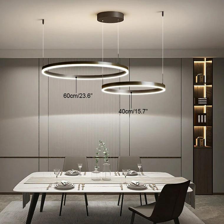 Grandeur Multi Rings Brown Chandelier