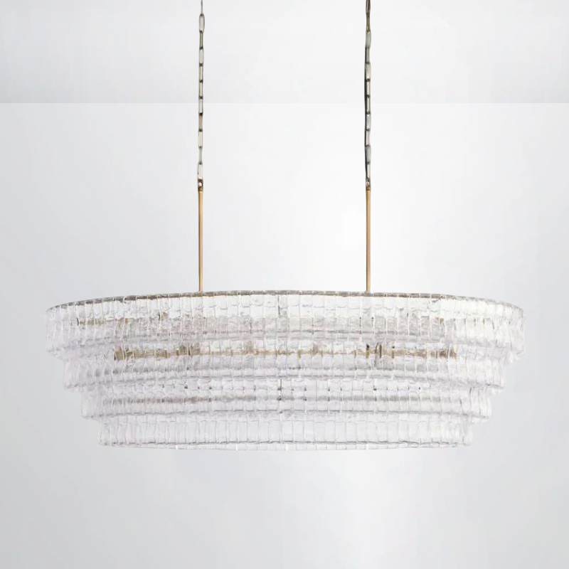 Callista Glass Oval Chandelier