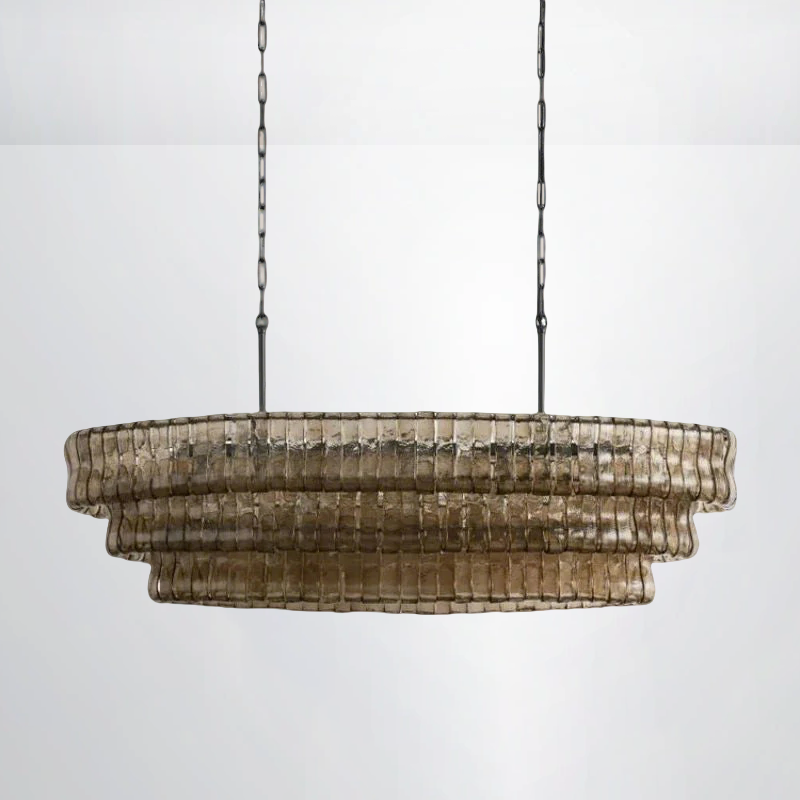 Callista Glass Oval Chandelier