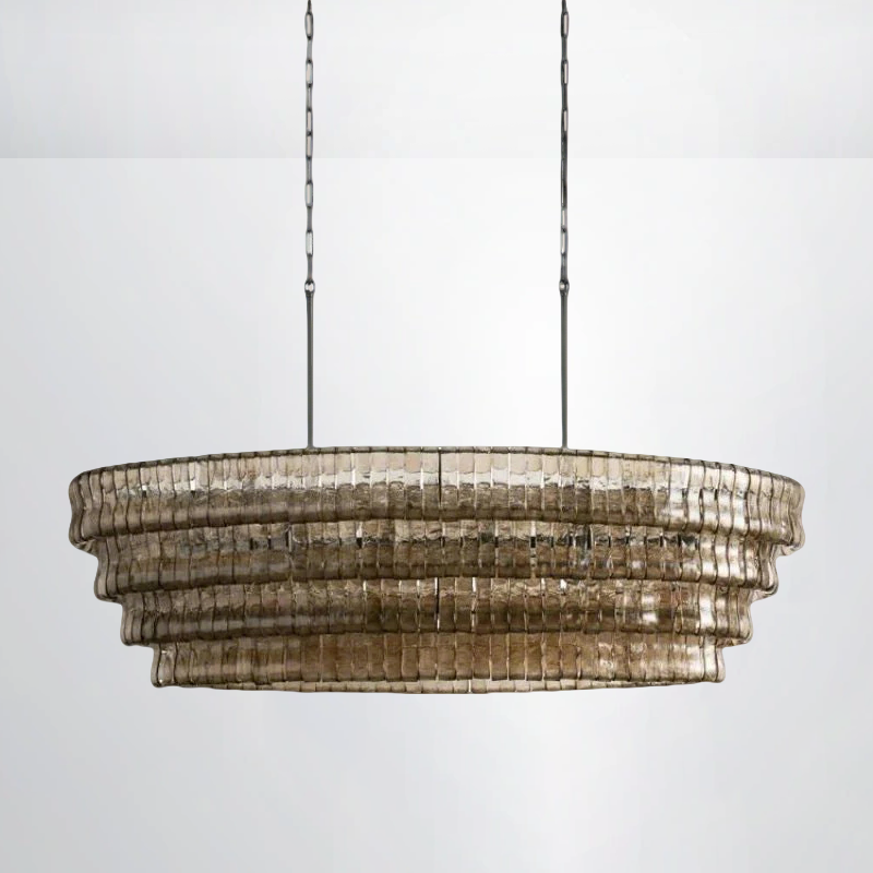 Callista Glass Oval Chandelier