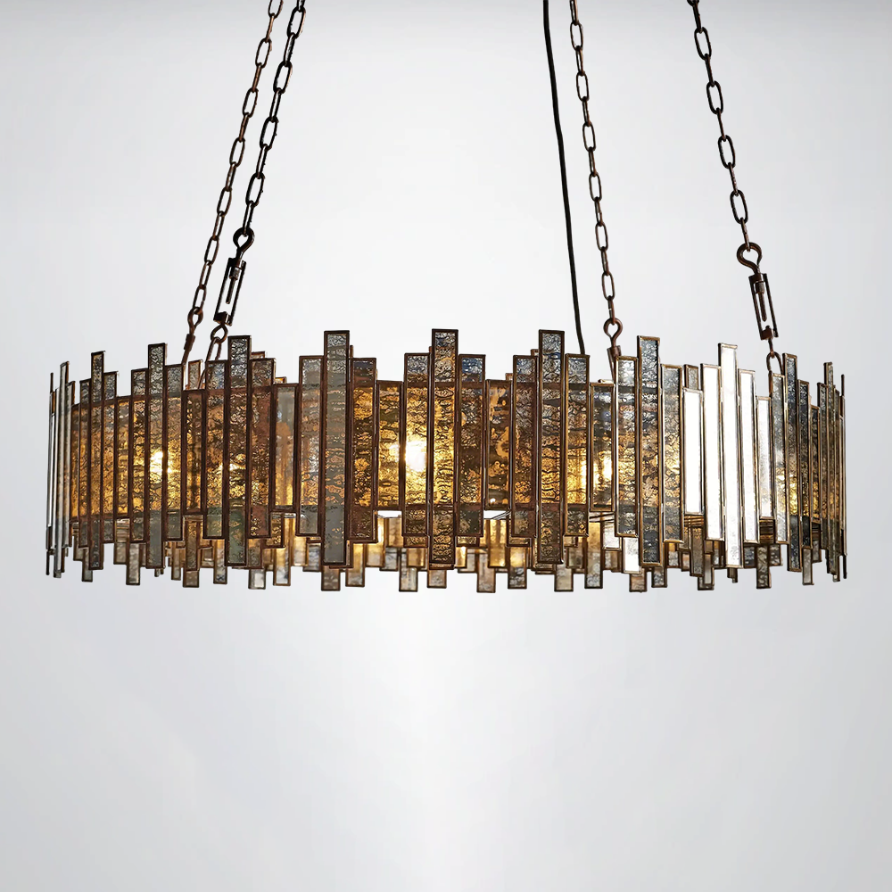 Roselle Glass Round Chandelier