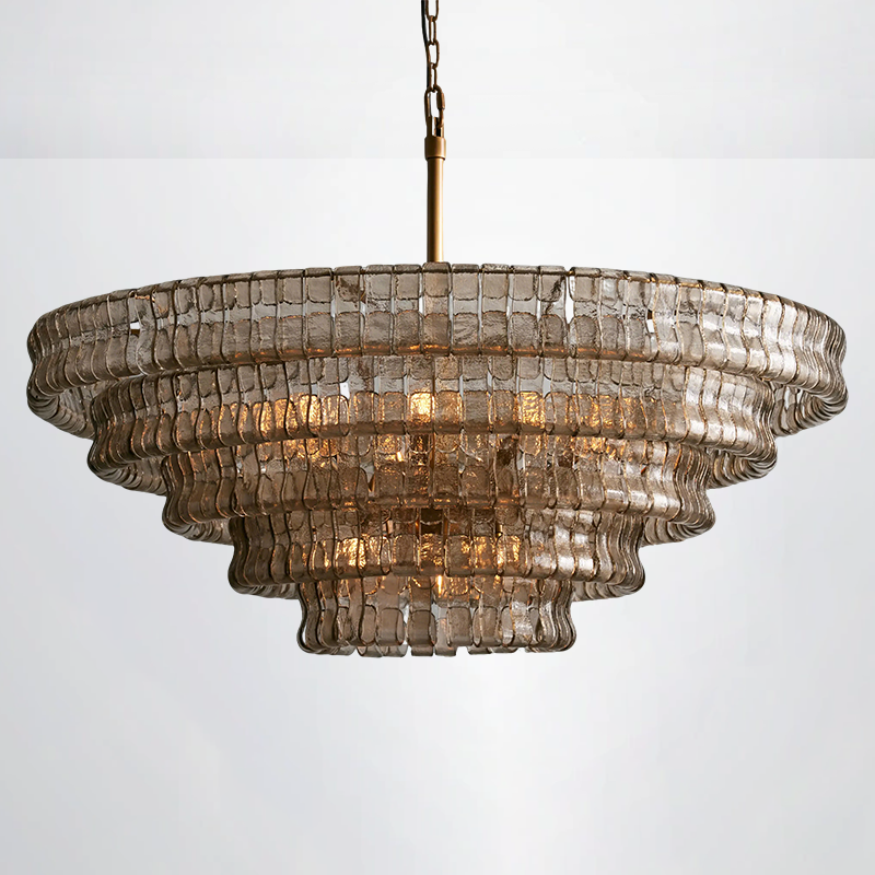 Callista 4/5-Tier Glass Round Chandelier