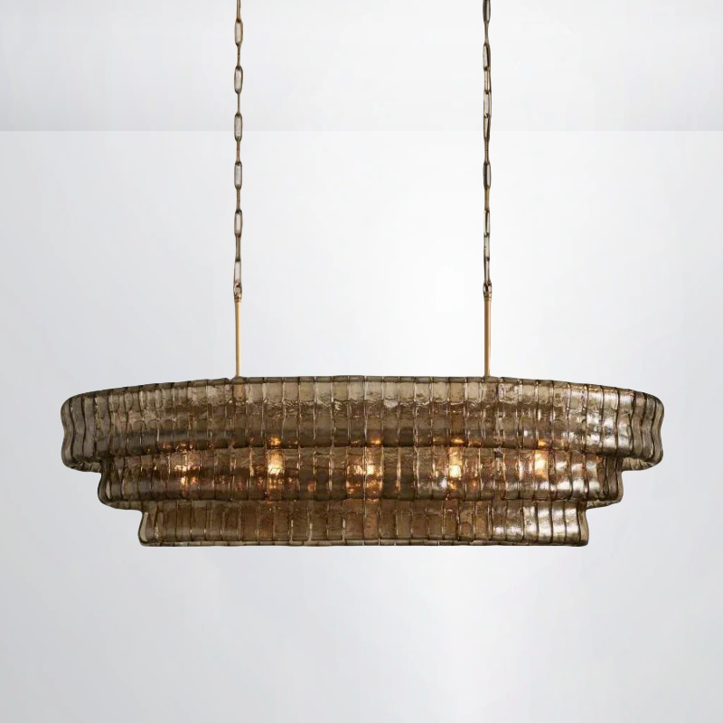 Callista Glass Oval Chandelier