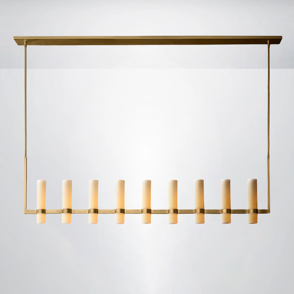 Summit Milk Linear Glass Chandelier