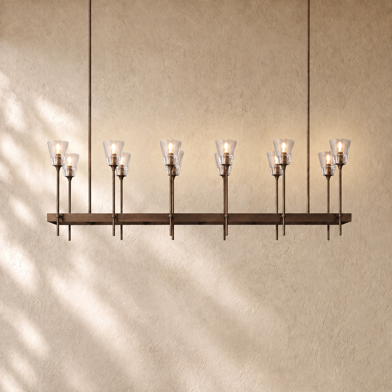 Torch De Vera Rectangular Chandelier