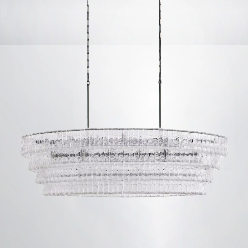 Callista Glass Oval Chandelier