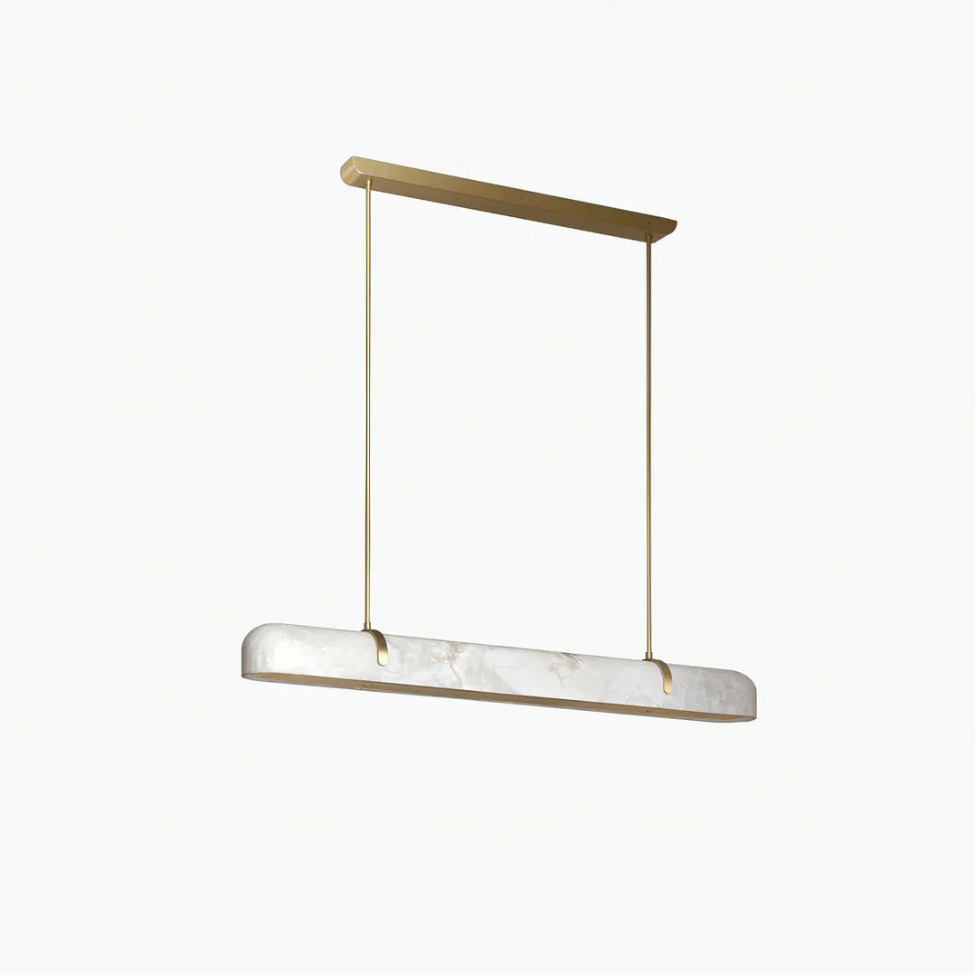 Linear Alabaster Chandelier, Kitchen Island Pendant Light