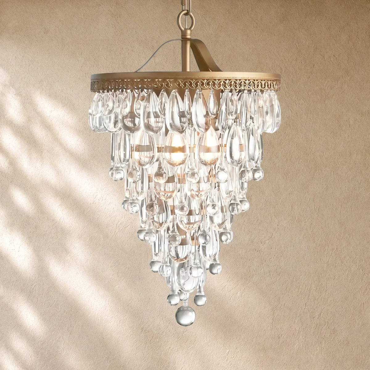 Anabelle Round Chandelier 17''23''H