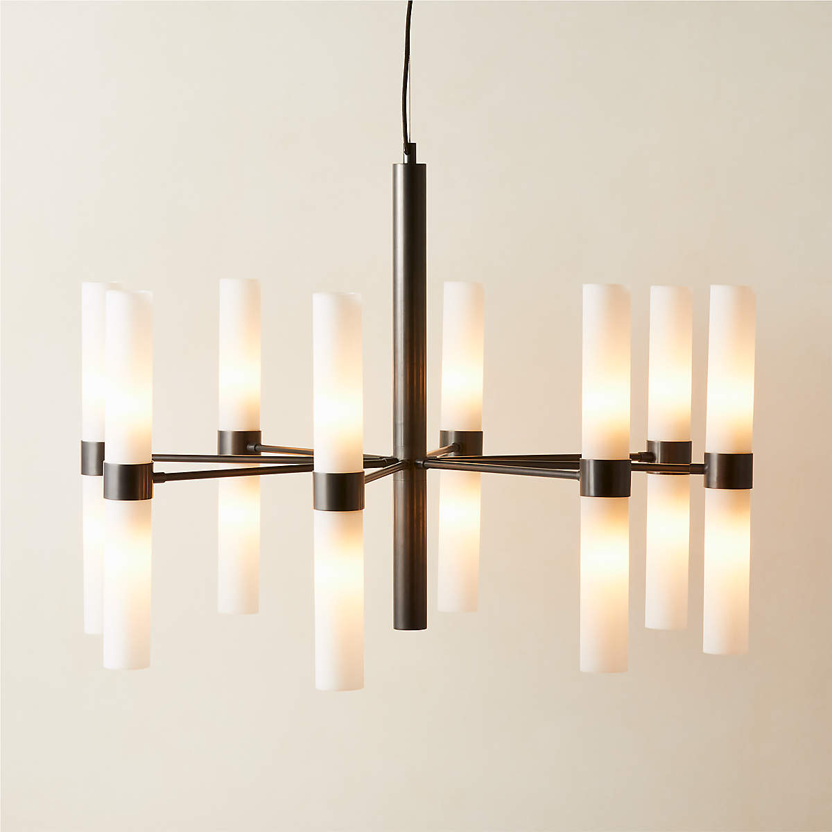 Gilded Glass Chandelier