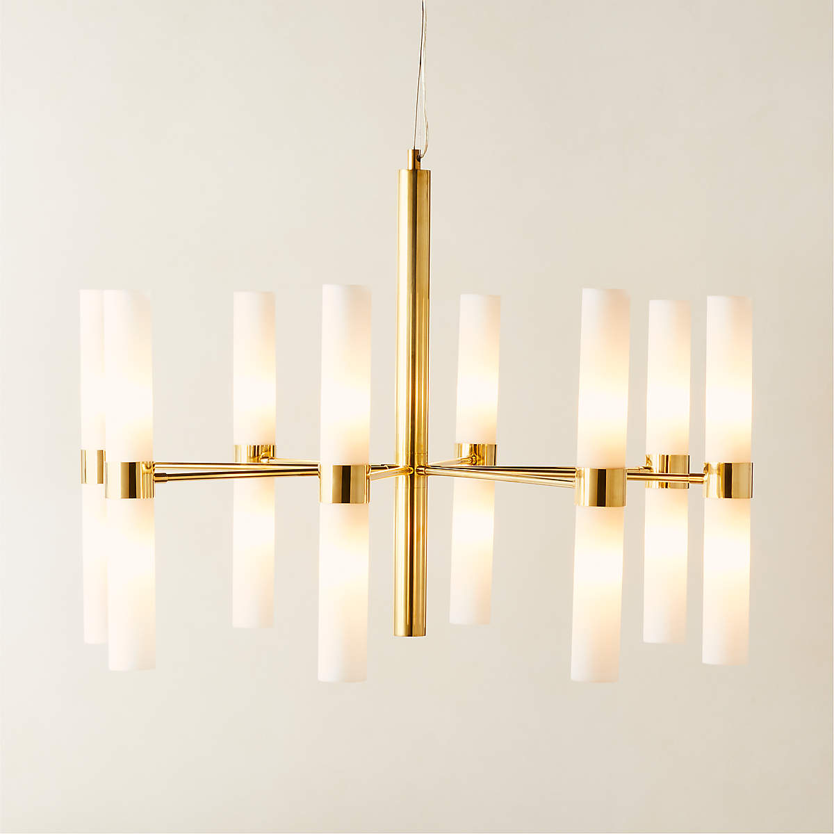 Gilded Glass Chandelier