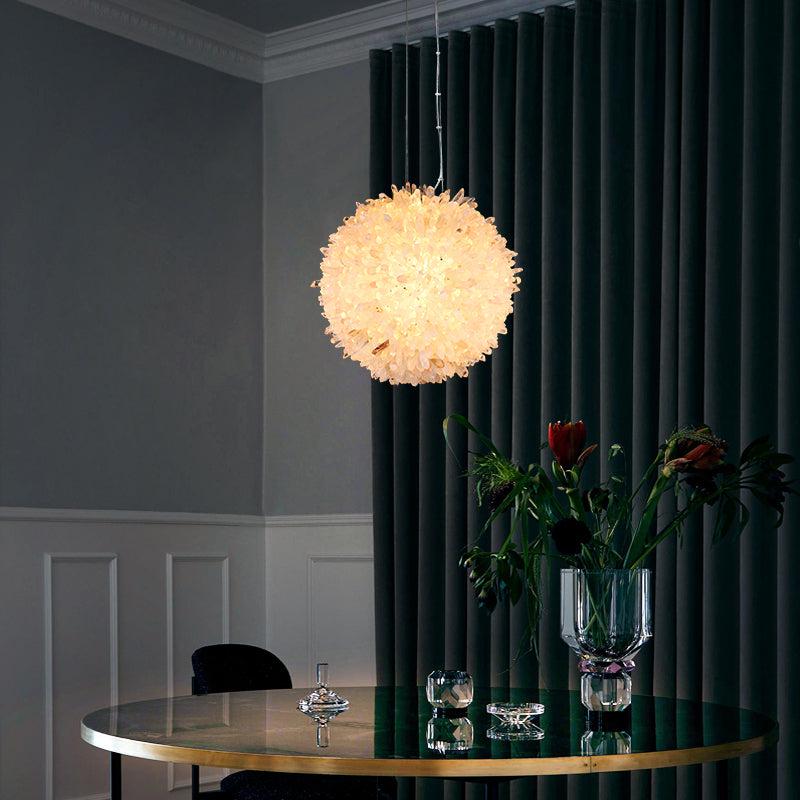 Savoy Crystal Cluster Ball Pendant Light