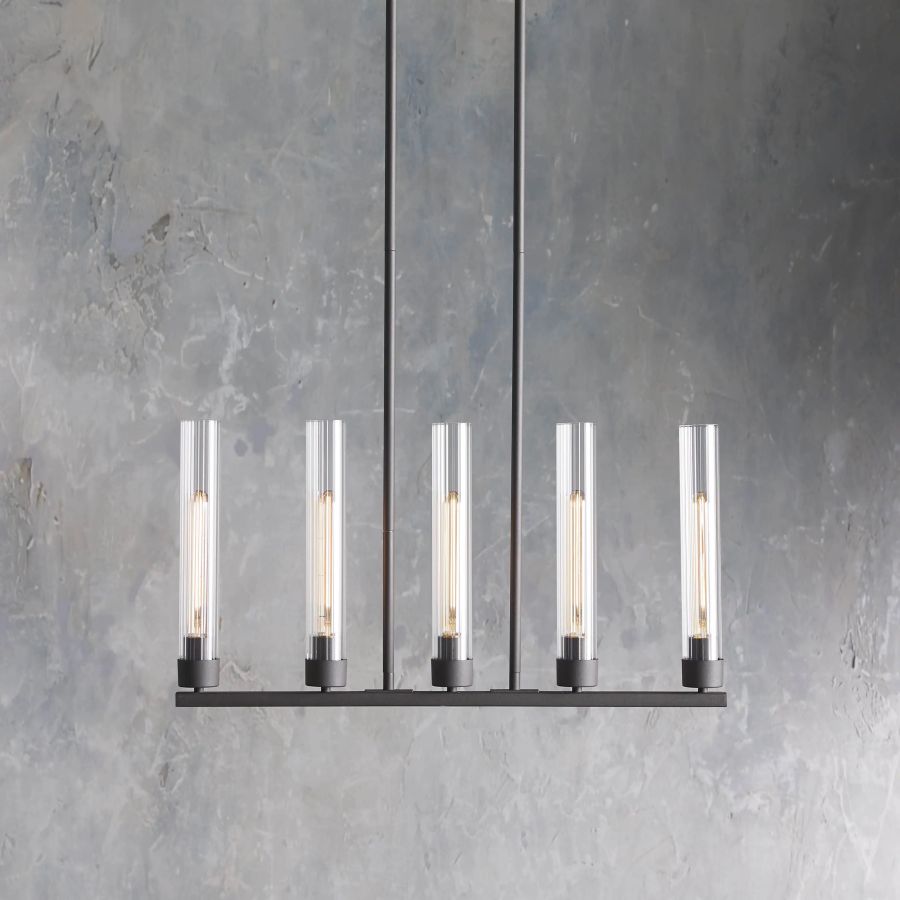 Juniper Glass Linear Chandelier