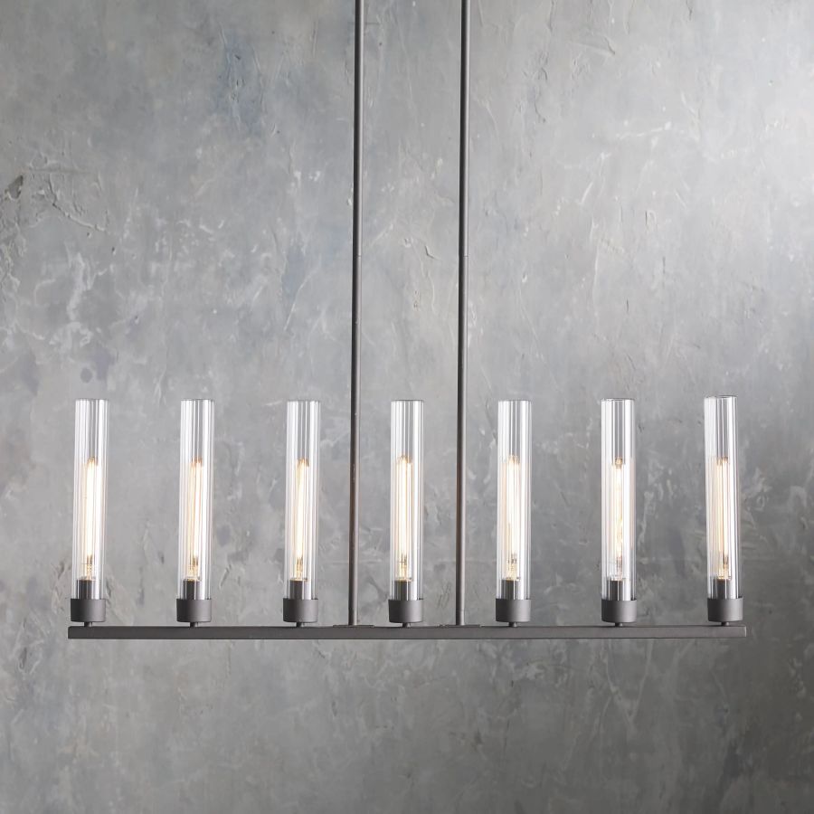 Juniper Glass Linear Chandelier