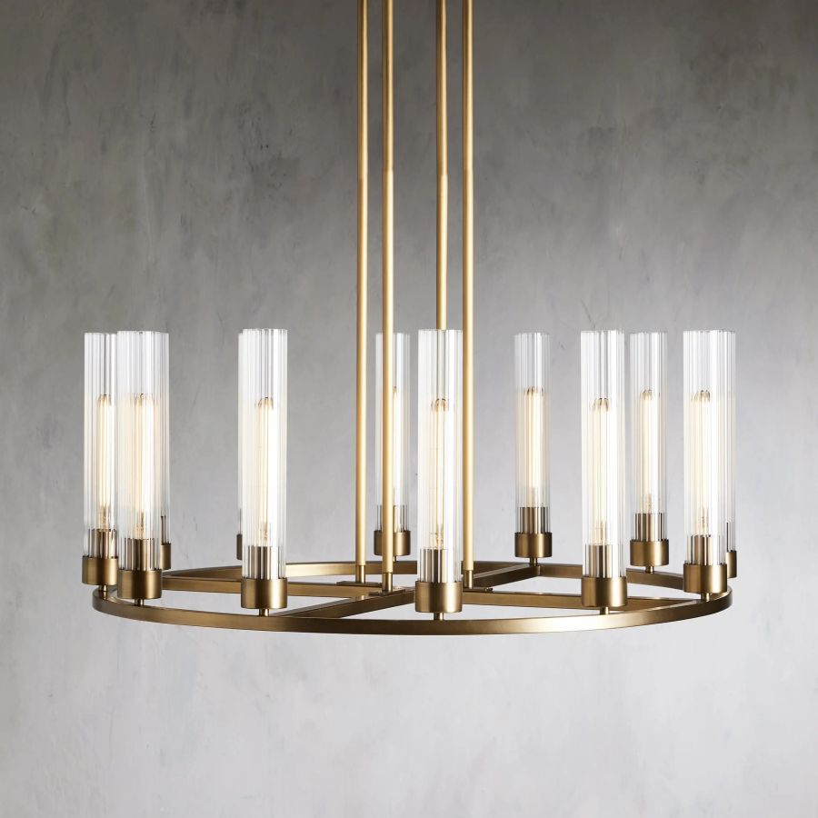 Juniper Glass Round Chandelier