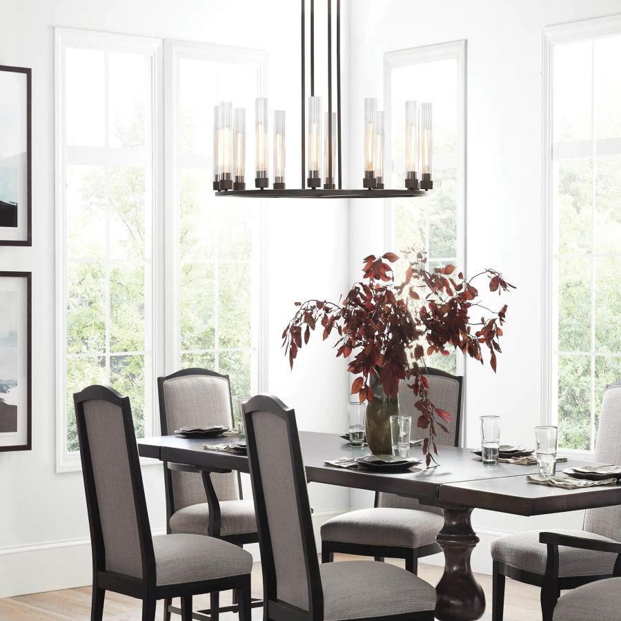 Juniper Glass Round Chandelier