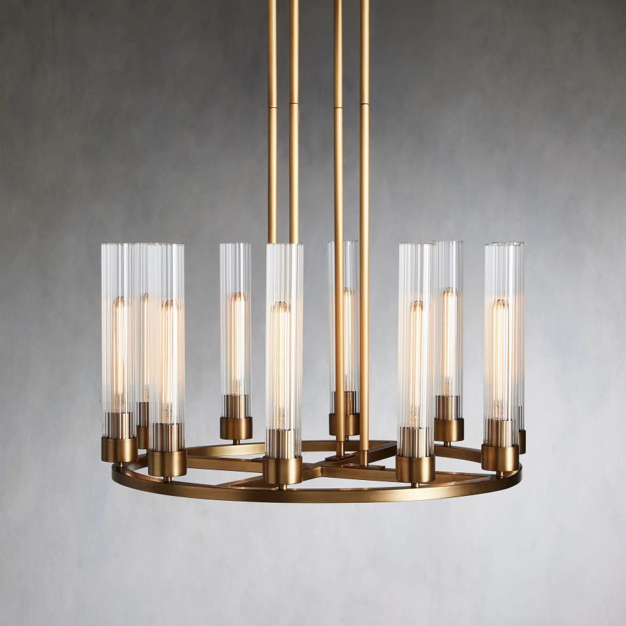 Juniper Glass Round Chandelier