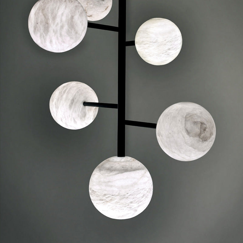 Westhaven Sphere Delight-Modern Artistic Alabaster Chandelier Light