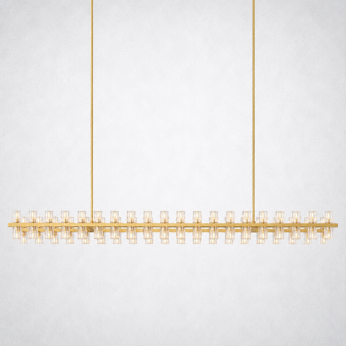 Marlowe Crystal Rectangular Chandelier 72"