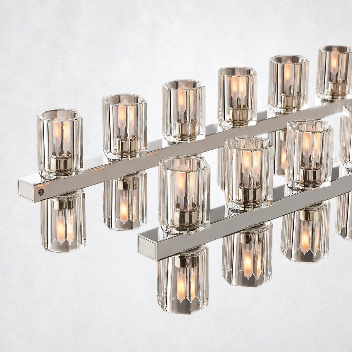 Marlowe Crystal Rectangular Chandelier 72"