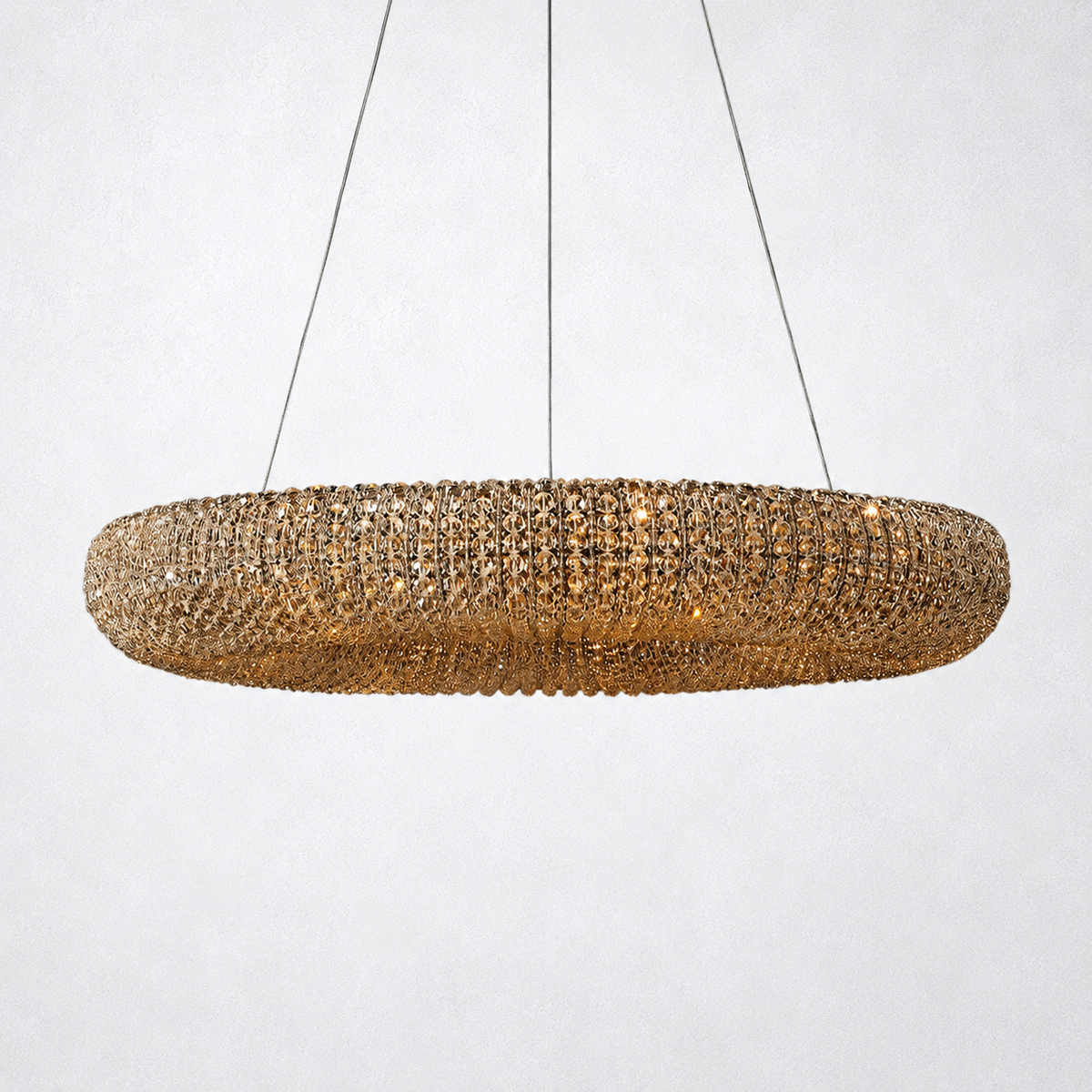 Elysian Crystal Round LED Chandelier 32"