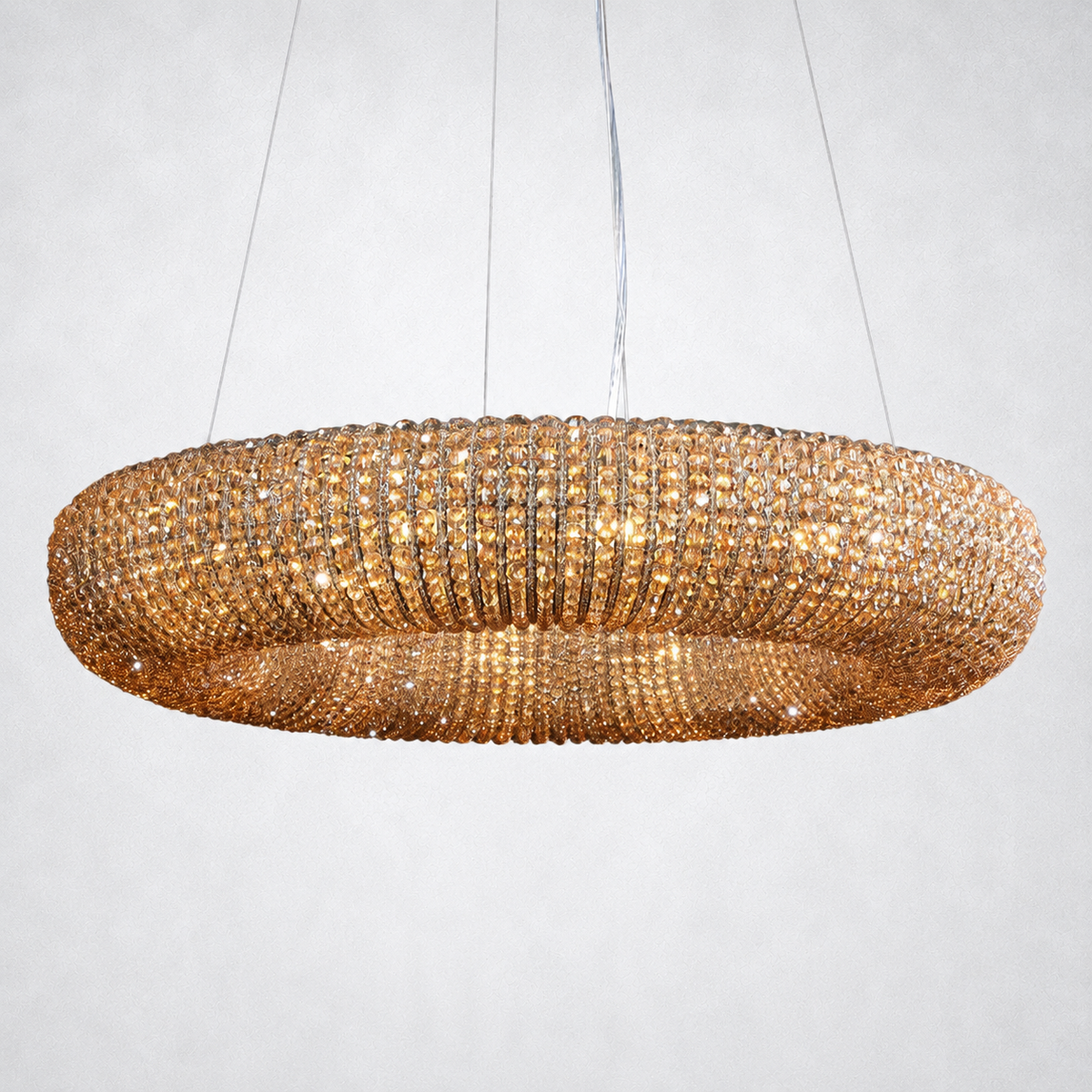 Elysian Crystal Round LED Chandelier 32"