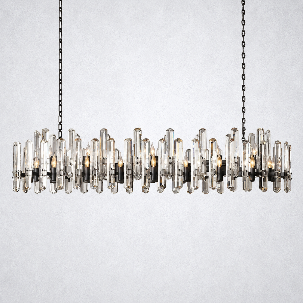 Twilight Prism Linear Chandelier 72"