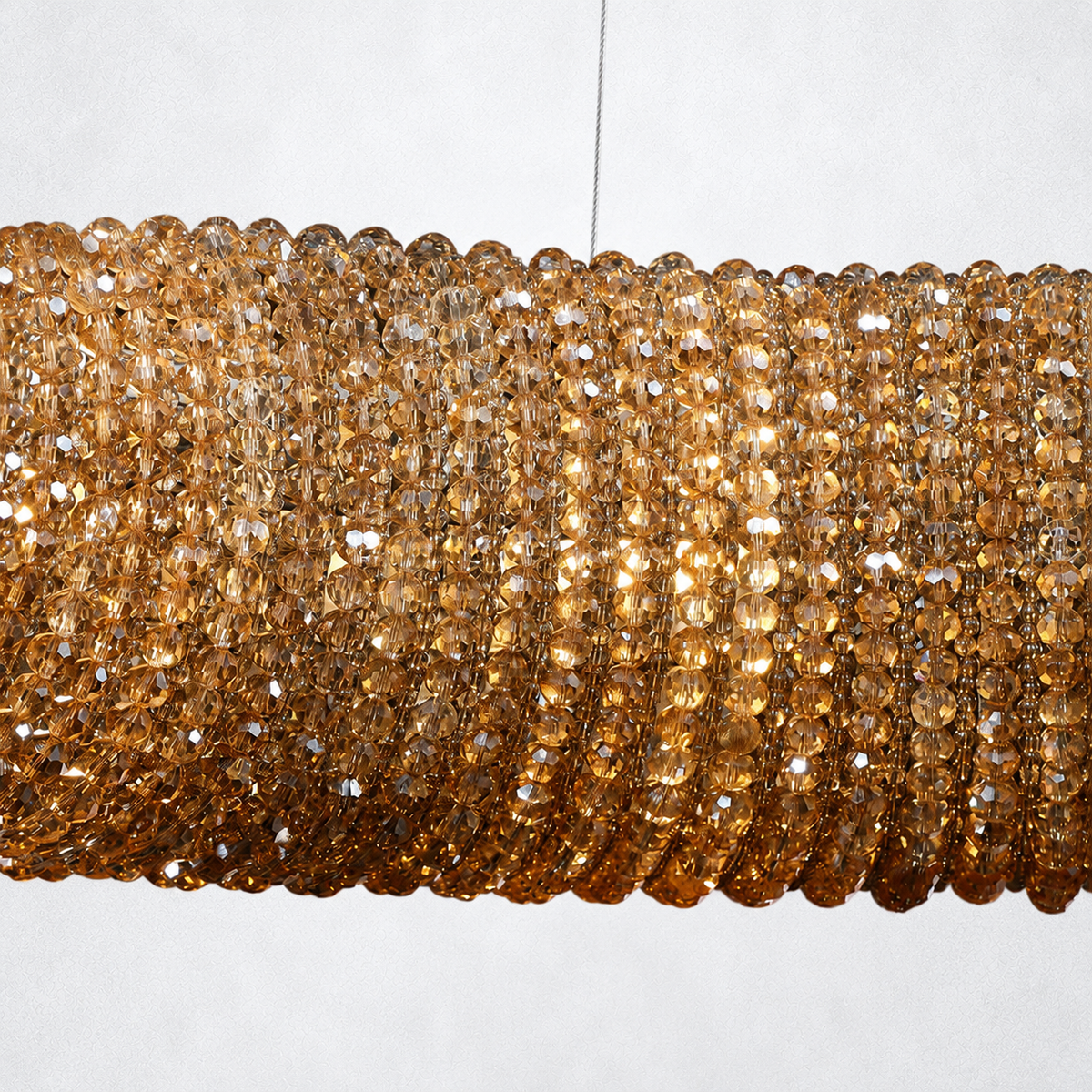 Elysian Crystal Round LED Chandelier 59"