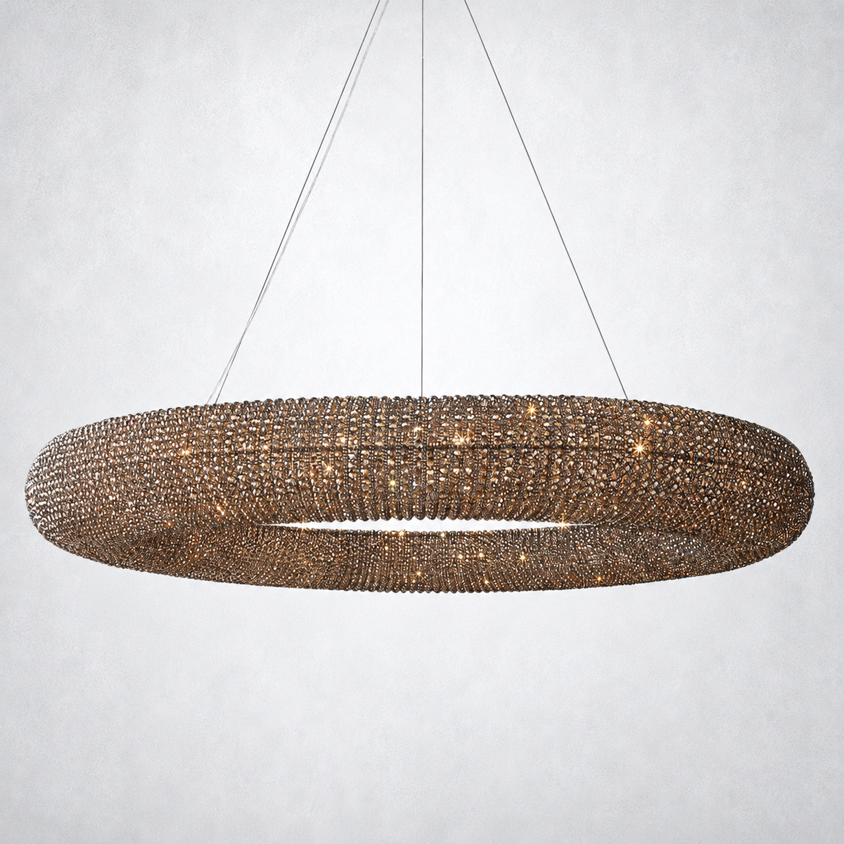 Elysian Crystal Round LED Chandelier 59"