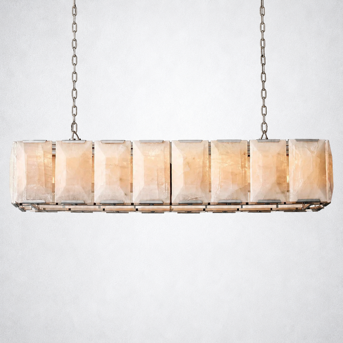 Ellington Alabaster Rectangular Chandelier 54"