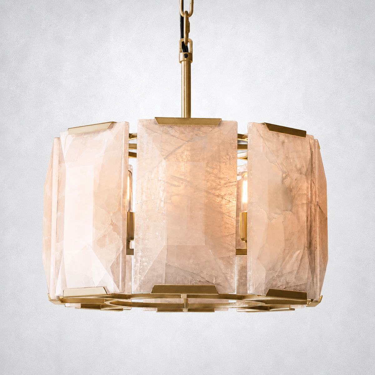 Ellington Alabaster Round Chandelier 19"