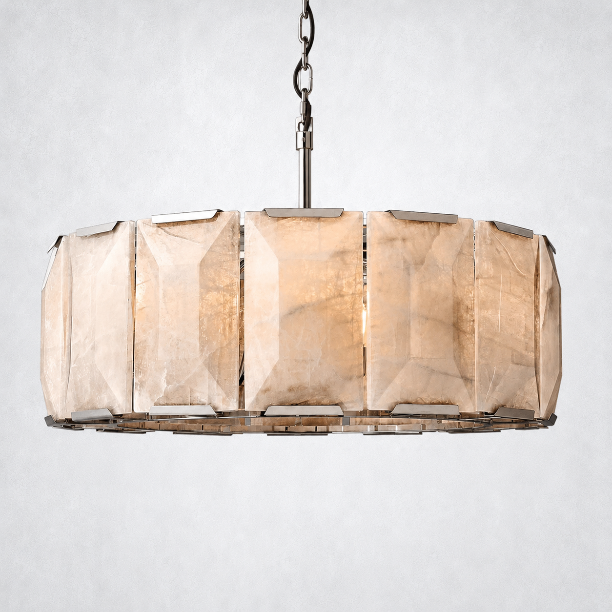 Ellington Alabaster Round Chandelier 31"