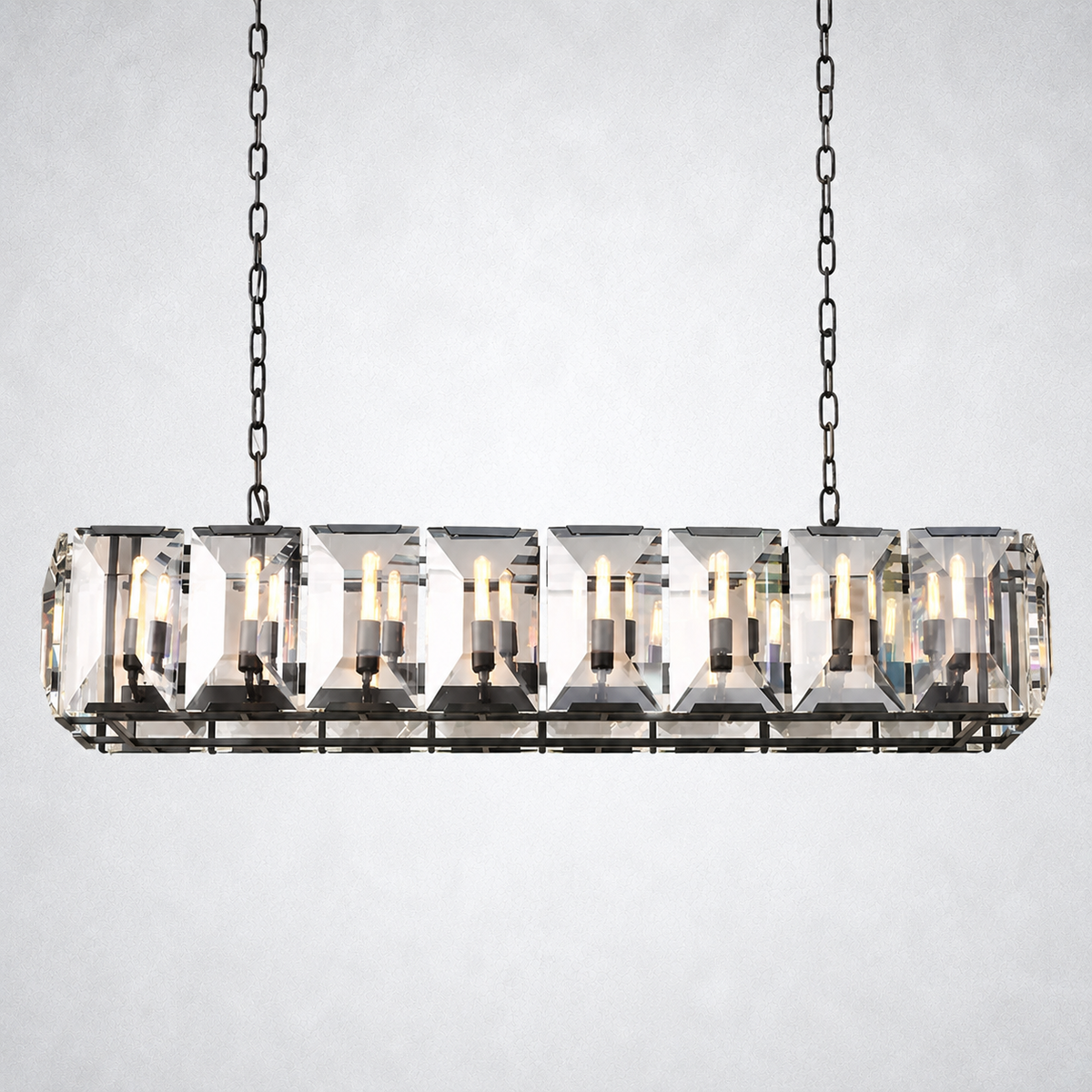 Ellington Crystal Rectangular Chandelier 55“
